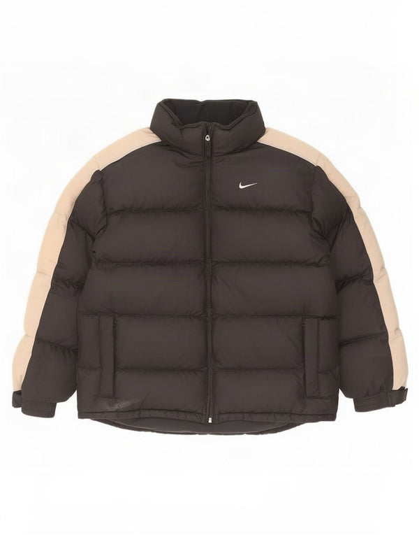 Jachetă căptușită pentru băieți Nike 13-14 ani XL Negru Poliester color bloc