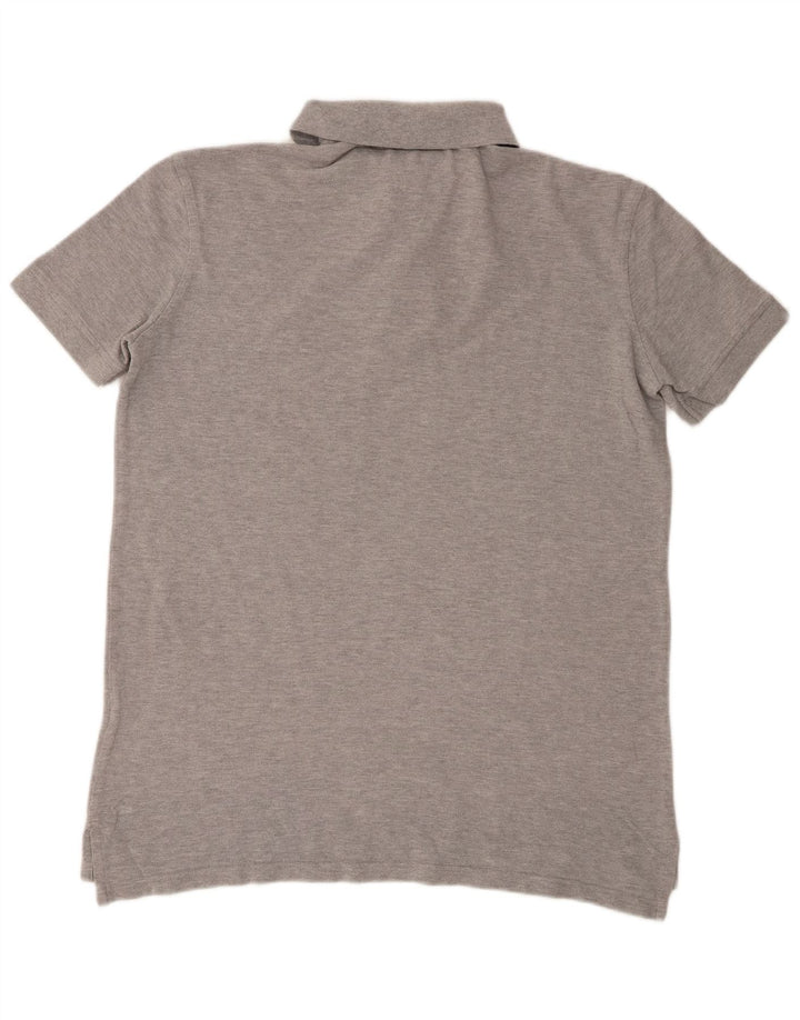 Tricou polo Tommy Hilfiger pentru bărbați, bumbac cu pete gri mediu