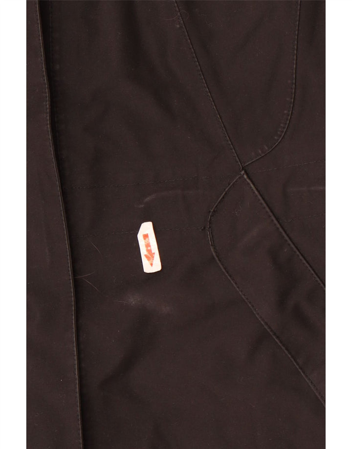 Jack Wolfskin Jachetă de vânt cu glugă pentru femei UK 16 Poliester negru mare