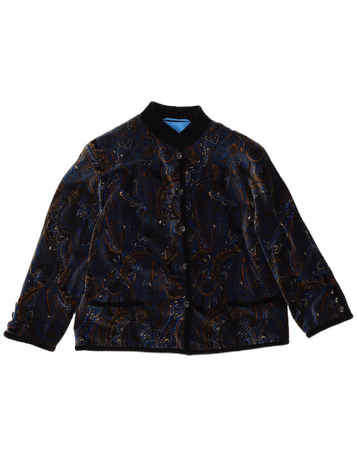 Jachetă pentru femei VINTAGE din catifea cu 5 nasturi