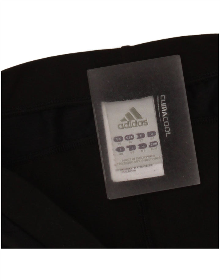 Pantaloni scurți sport Climacool Adidas pentru femei UK 14 Poliester mediu negru