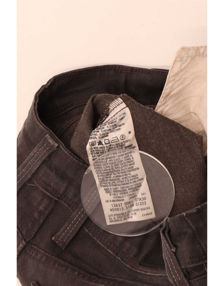 Blugi drepti pentru femei Levi's W27 L30 bumbac gri