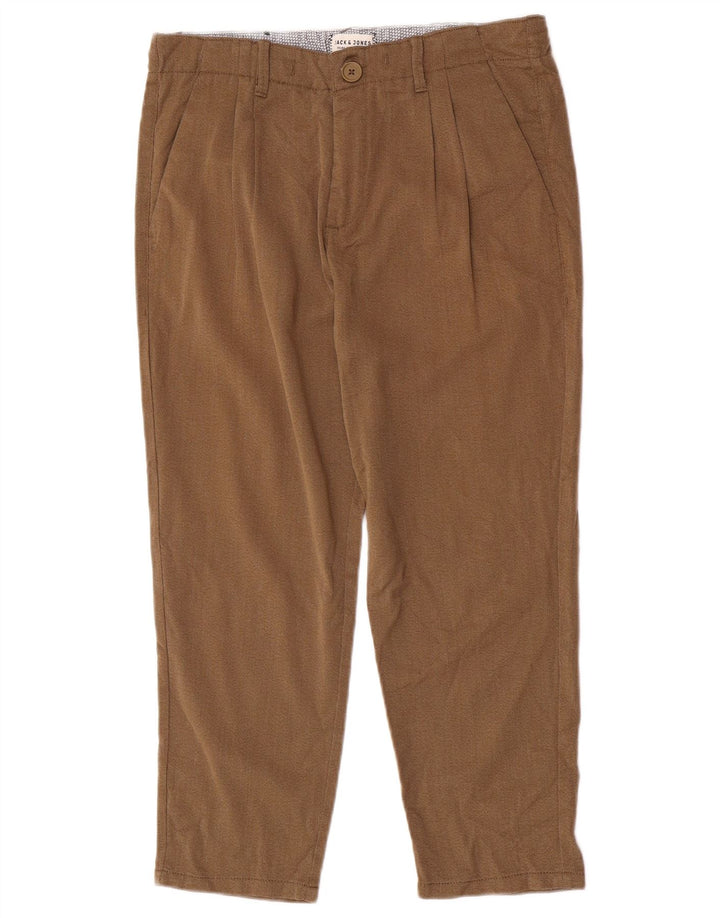 Pantaloni chino pentru bărbați Jack & Jones L30 L23 maro poliester