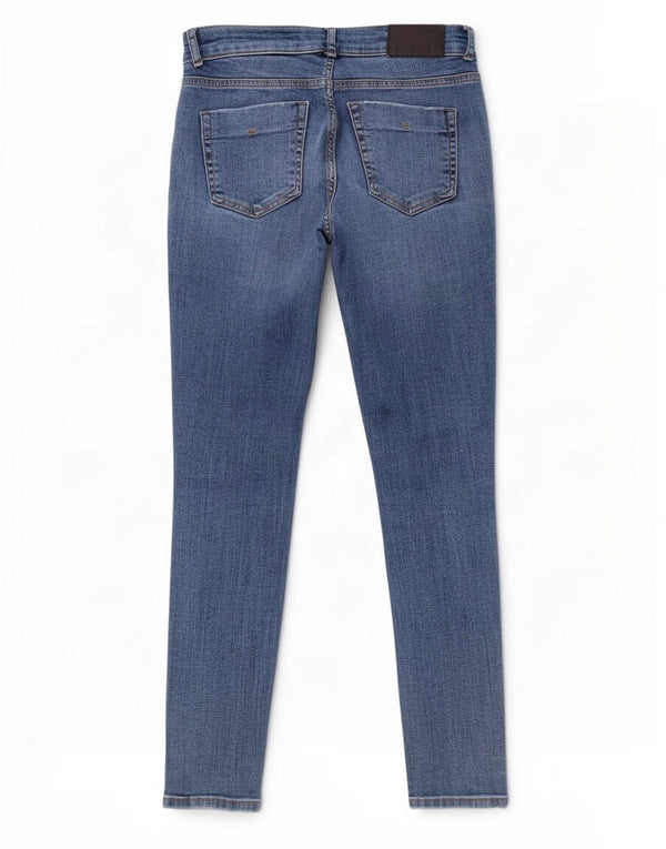 Blugi skinny dama Zara EU 36 XS W26 L26 Albastru Bumbac