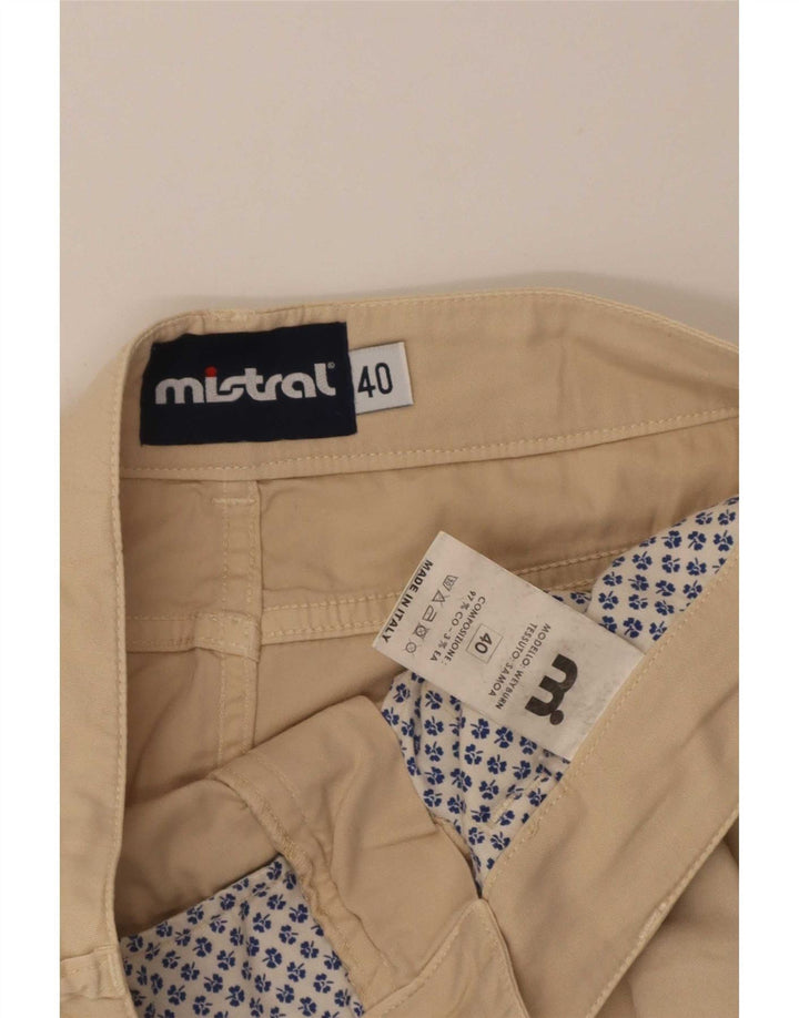 Fusta Mini Mistral Femei IT 40 Small W32 Bej Bumbac
