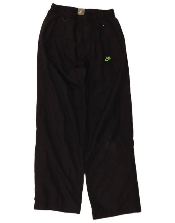 Pantaloni de trening Nike pentru fete grafice 12-13 ani, mari, negru, poliester
