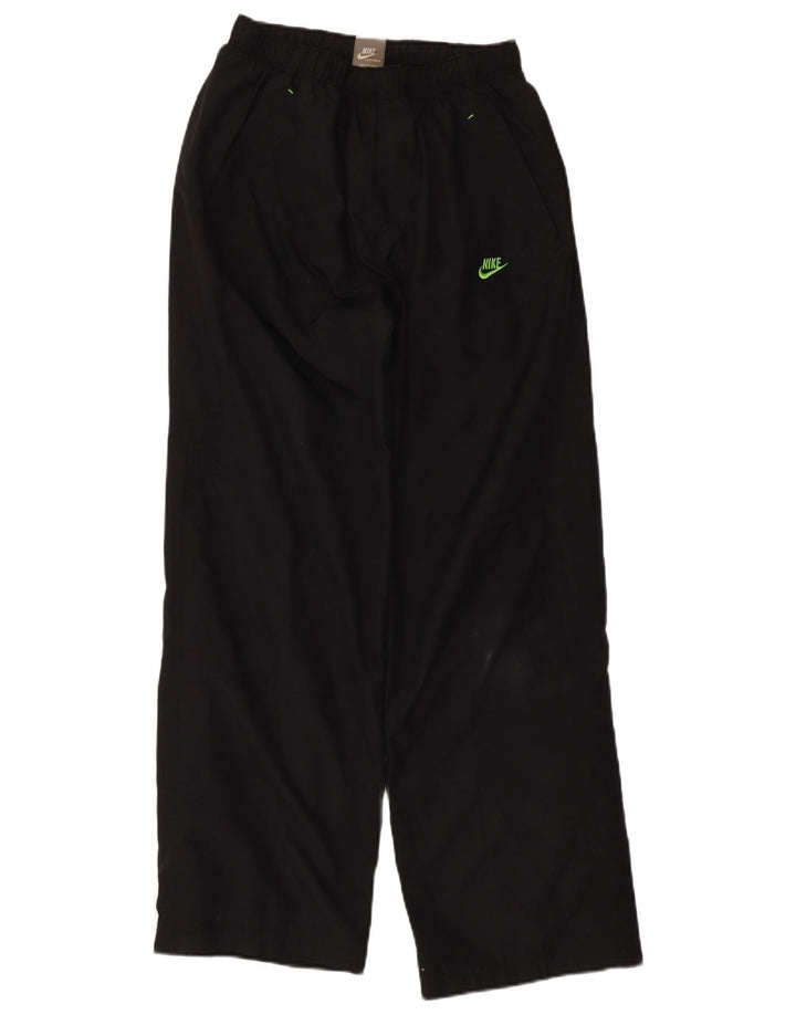Pantaloni de trening Nike pentru fete grafice 12-13 ani, mari, negru, poliester