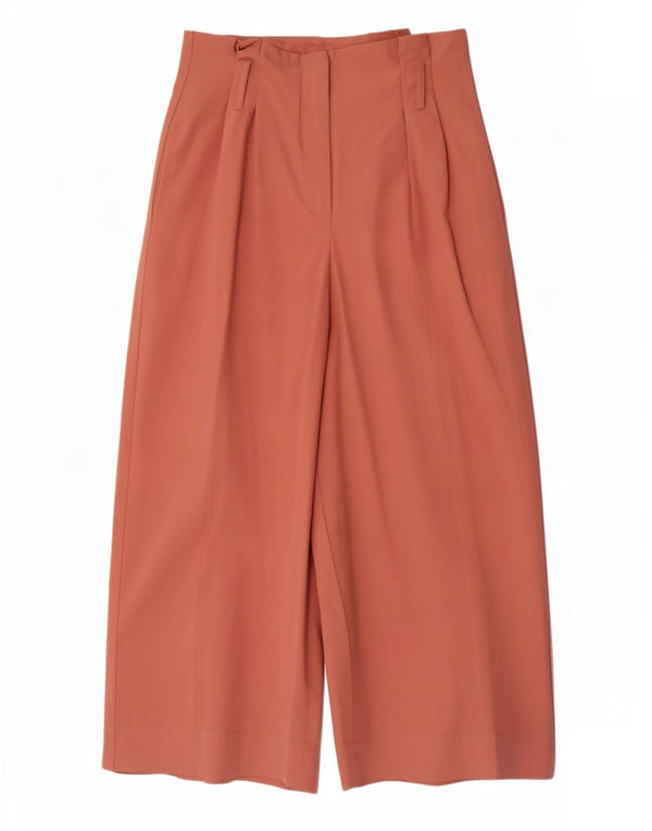 Pantaloni casual pentru femei cu talie înaltă Zara XS L24 L23 bumbac roz