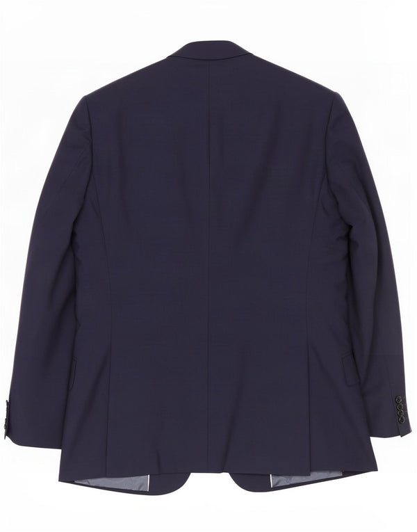 Jachetă Blazer pentru bărbați Reiss cu 1 nasture UK 38 Mediu Lână bleumarin