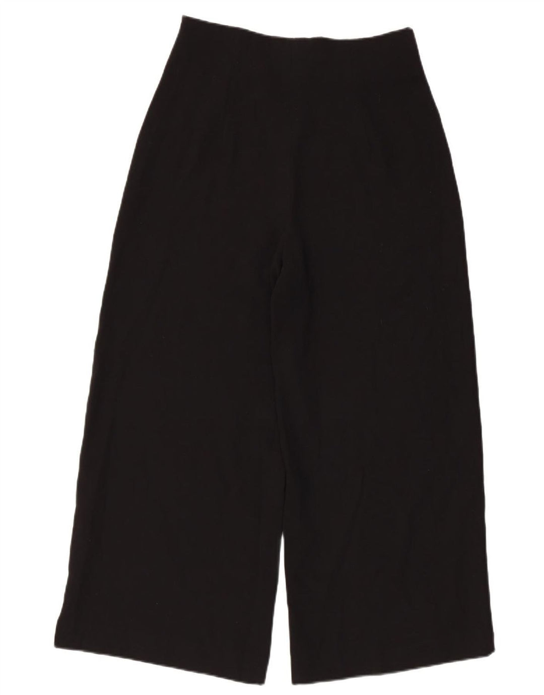Pantaloni tăiați pentru femei Zara cu picioare largi Mediu L30 L24 Poliester negru
