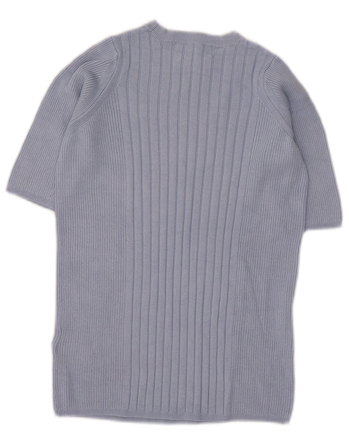 Pulover pentru femei Marks & Spencer cu decolteu triplu UK 8 Small Blue