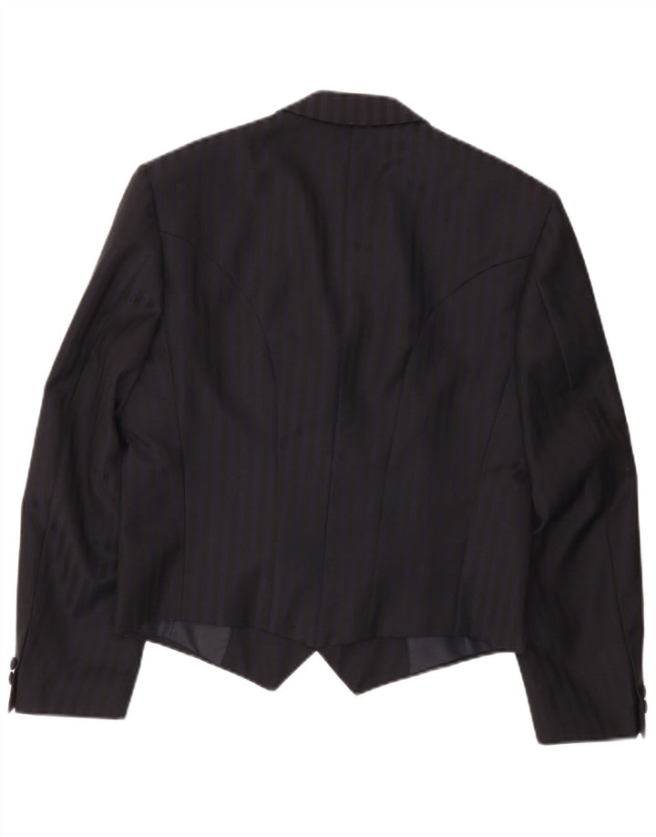 Jachetă pentru bărbați Wilvorst cu două piepturi, UK 36, cu dungi mici, albastru marin