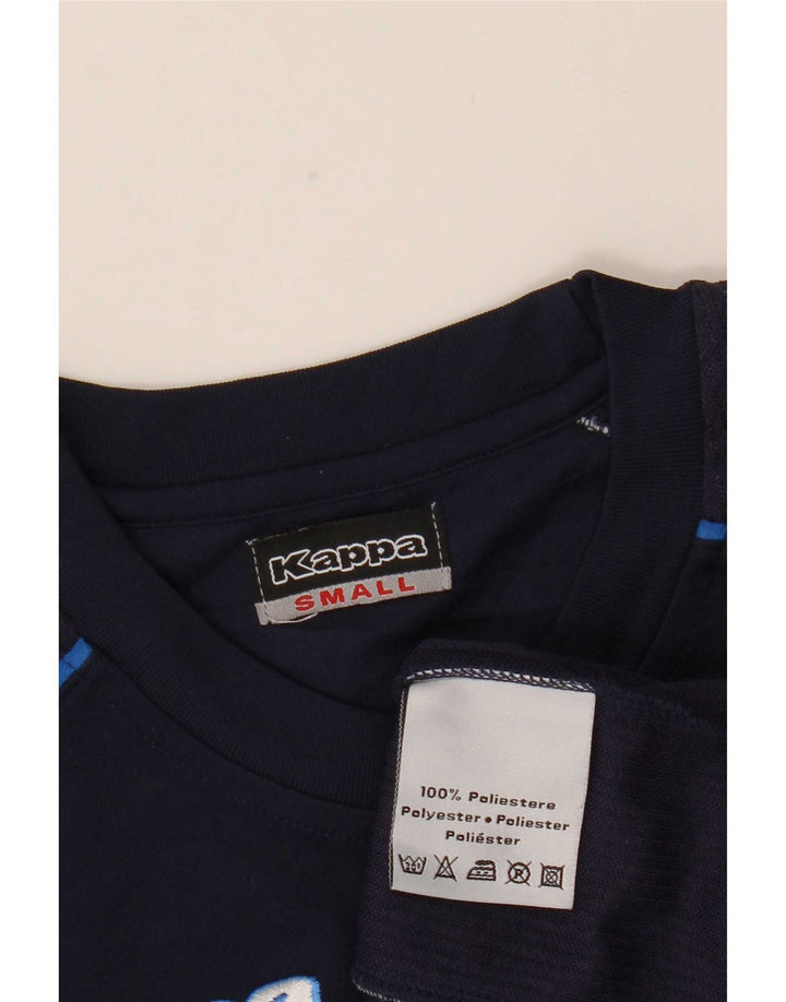 Tricou cu grafică pentru bărbați Kappa Top mic din poliester bleumarin