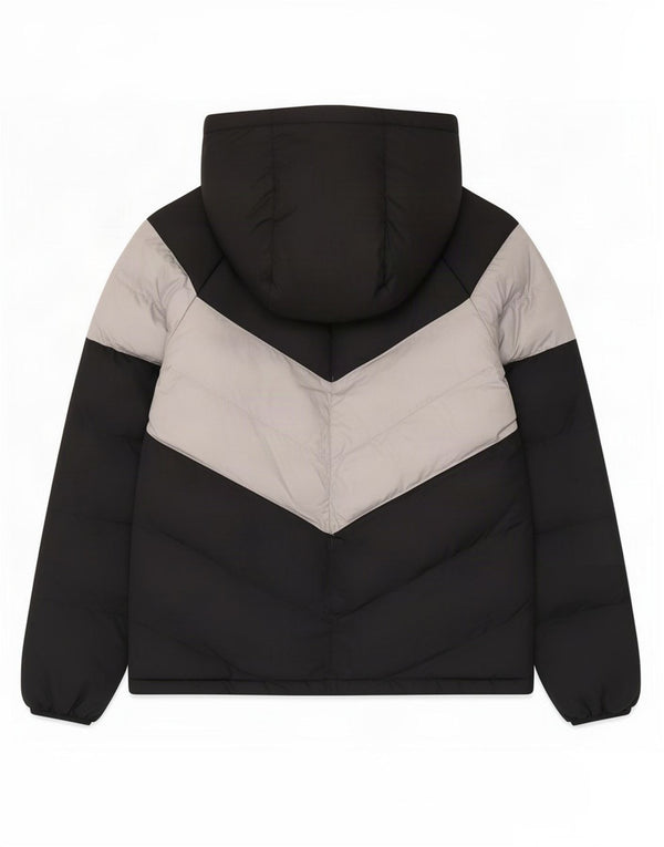 Jachetă căptușită cu glugă Nike pentru băieți 13-14 ani XL, negru, poliester color bloc