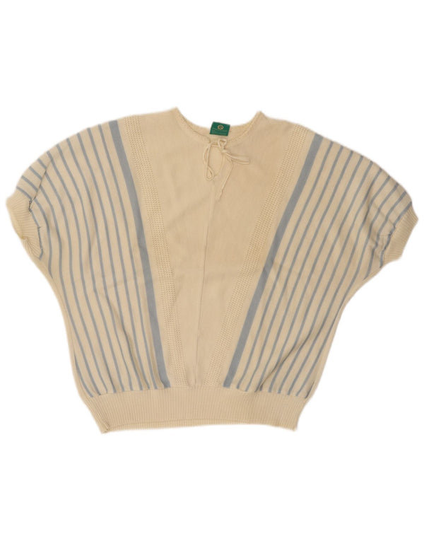 CANDA Pulover Crop Crew Deck pentru femei EU 44 XL cu dungi alb-negru