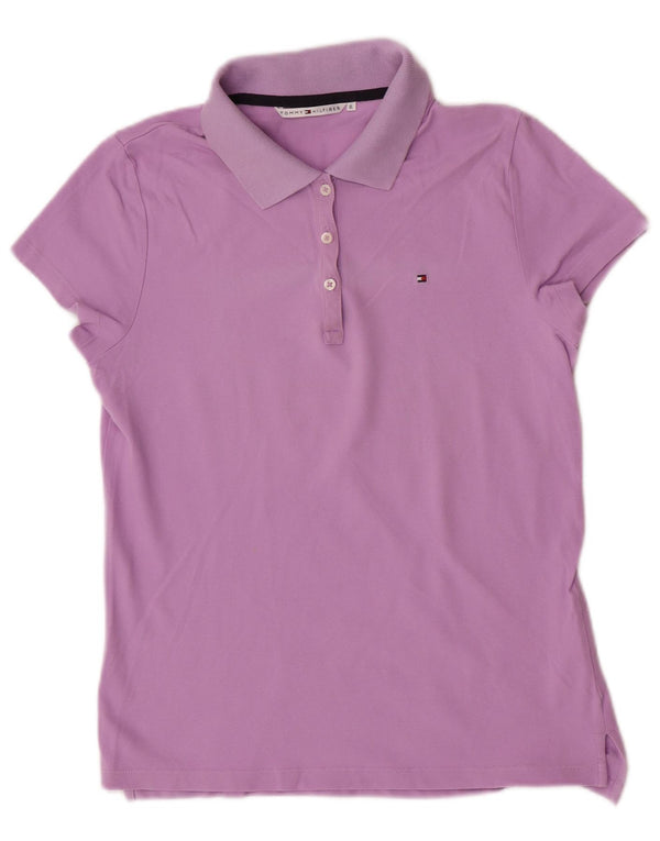Tricou polo Tommy Hilfiger pentru femei UK 18 XL bumbac violet