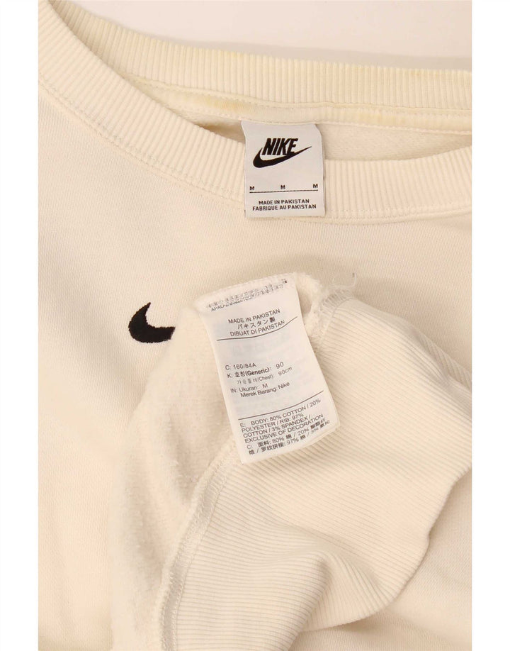 Pulover de hanorac supradimensionat pentru femei Nike UK 14 Bumbac alb mediu