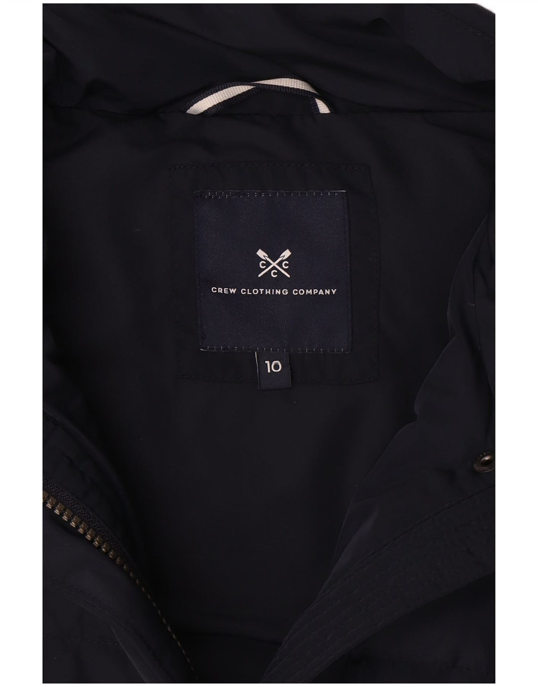 Crew Clothing Gilet căptușit supradimensionat pentru femei UK 10 Small Bleumarin Poliester