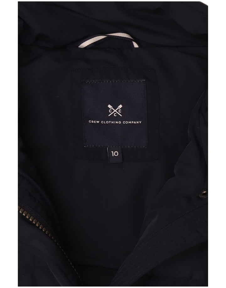 Crew Clothing Gilet căptușit supradimensionat pentru femei UK 10 Small Bleumarin Poliester