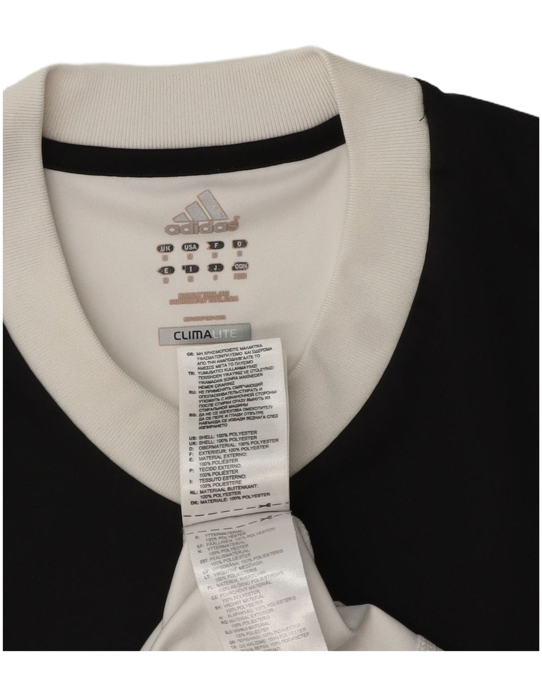 Tricou Adidas Climalite pentru bărbați Top Mediu Alb Poliester Colorblock