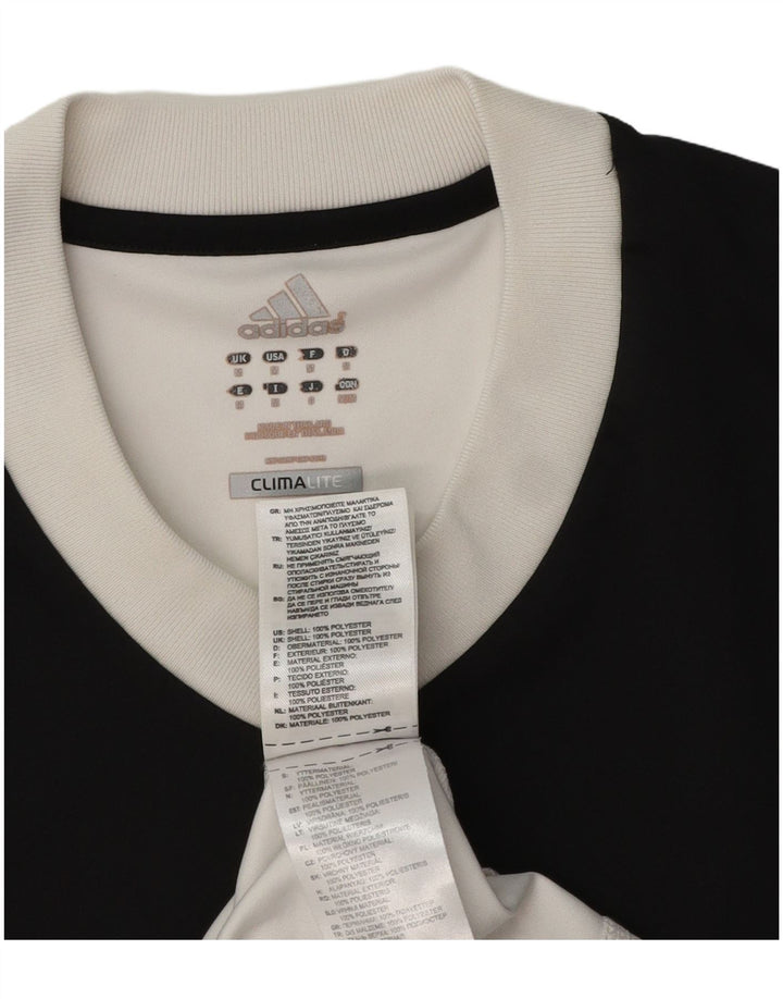 Tricou Adidas Climalite pentru bărbați Top Mediu Alb Poliester Colorblock