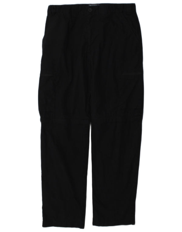 Pantaloni cargo drepti pentru bărbați Mountain Warehouse L32 L31 Poliester negru