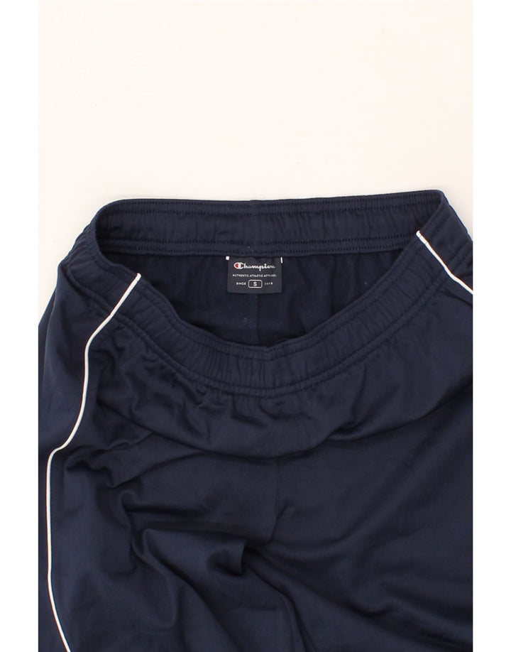 CHAMPION Mens Tracksuit Trousers Small  Navy Blue Polyester Vintage Champion and Second-Hand Champion from Messina Hembry 