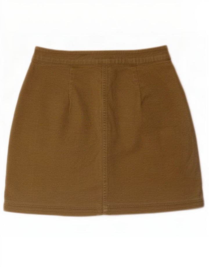 Fusta mini Tommy Hilfiger pentru femei W28 bumbac kaki mediu