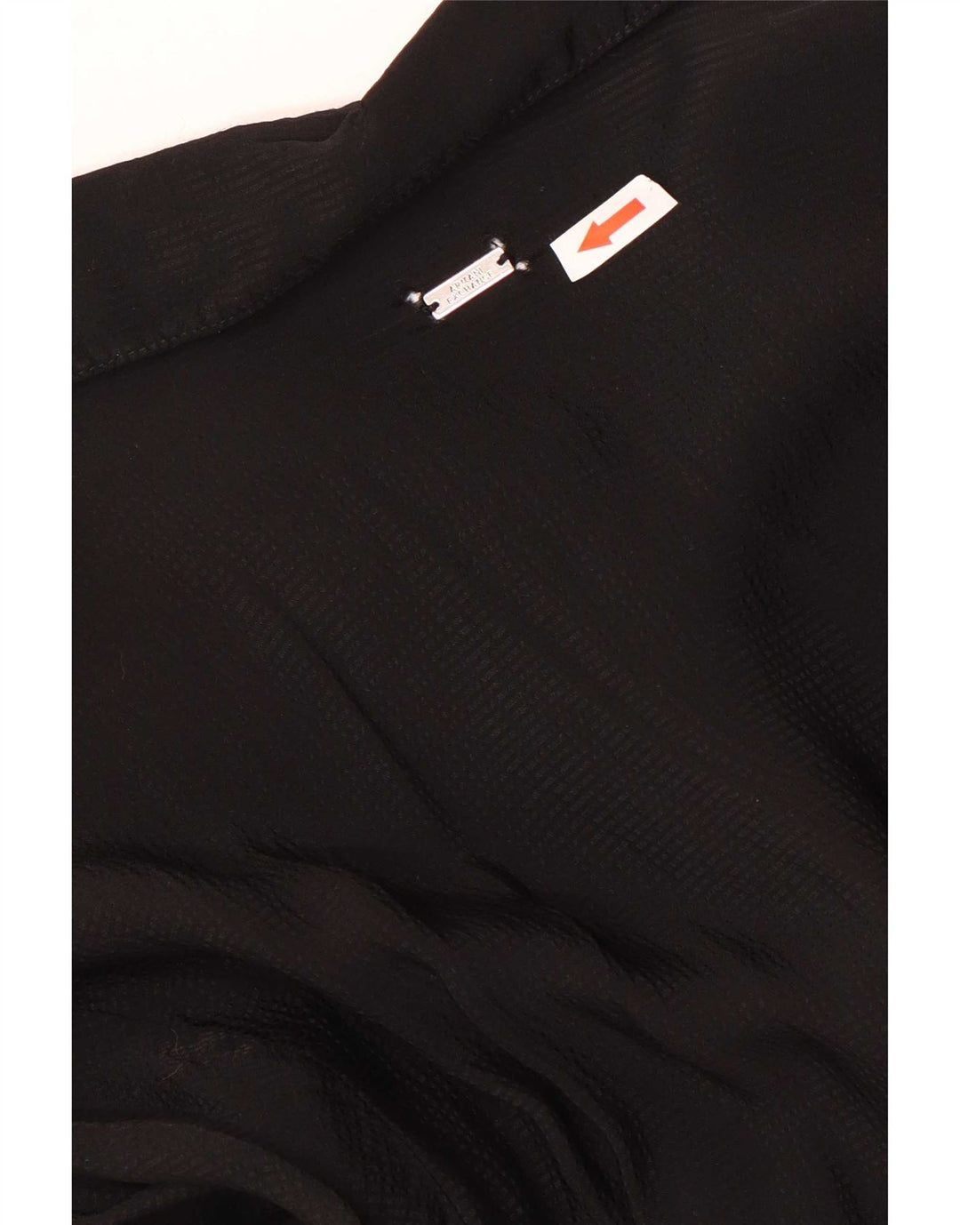 Bluză cămașă pentru femei Armani Exchange UK 14, mare, neagră, viscoză