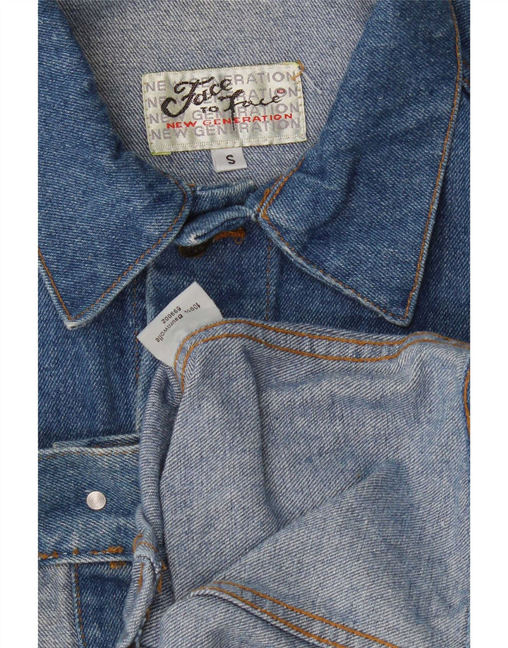 Jachetă de blugi vintage pentru bărbați UK 36 Small Blue