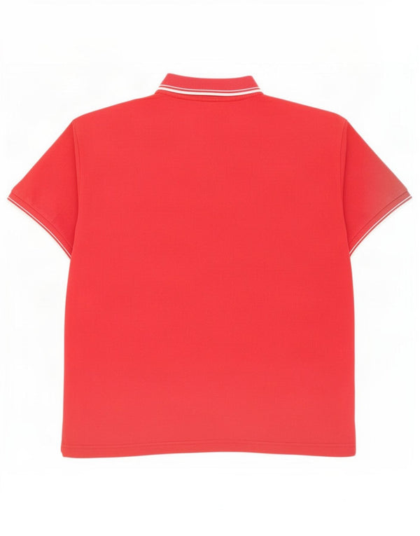 Cămașă polo pentru bărbați Kappa 2XL bumbac cu dungi roșii