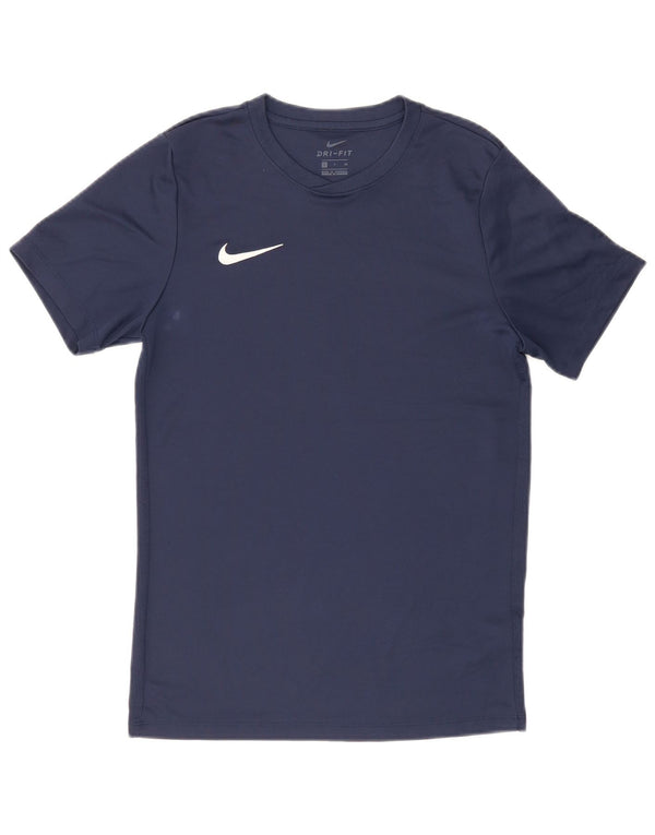 Tricou pentru bărbați Nike Dri Fit Top mic, albastru bleumarin, poliester