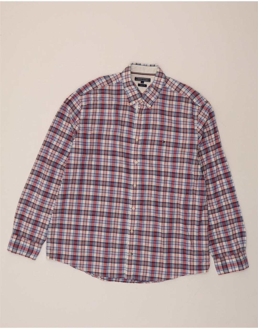 Cămașă pentru bărbați Tommy Hilfiger, cu formă regulată, 2XL, bumbac cu carouri multicolore