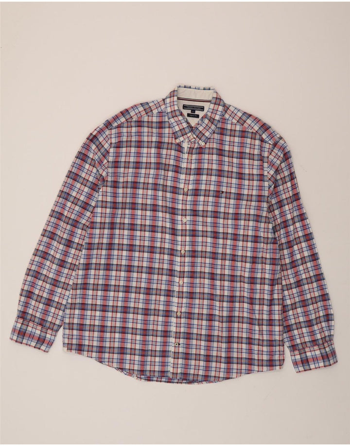 Cămașă pentru bărbați Tommy Hilfiger, cu formă regulată, 2XL, bumbac cu carouri multicolore