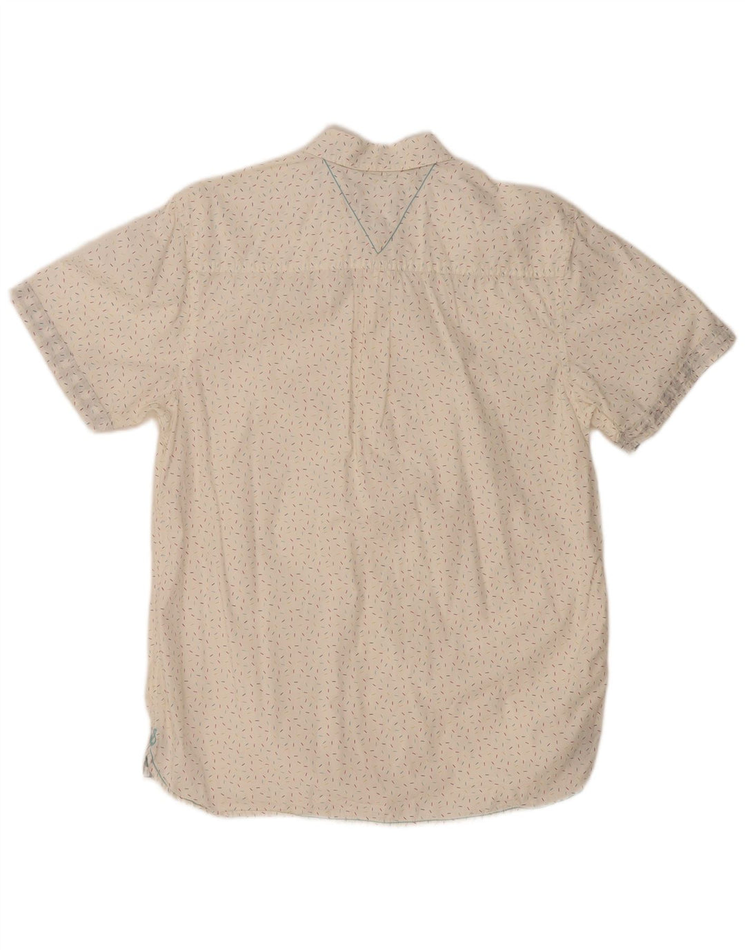 WHITE STUFF Cămașă cu mânecă scurtă pentru bărbați, bumbac cu pete albe mici