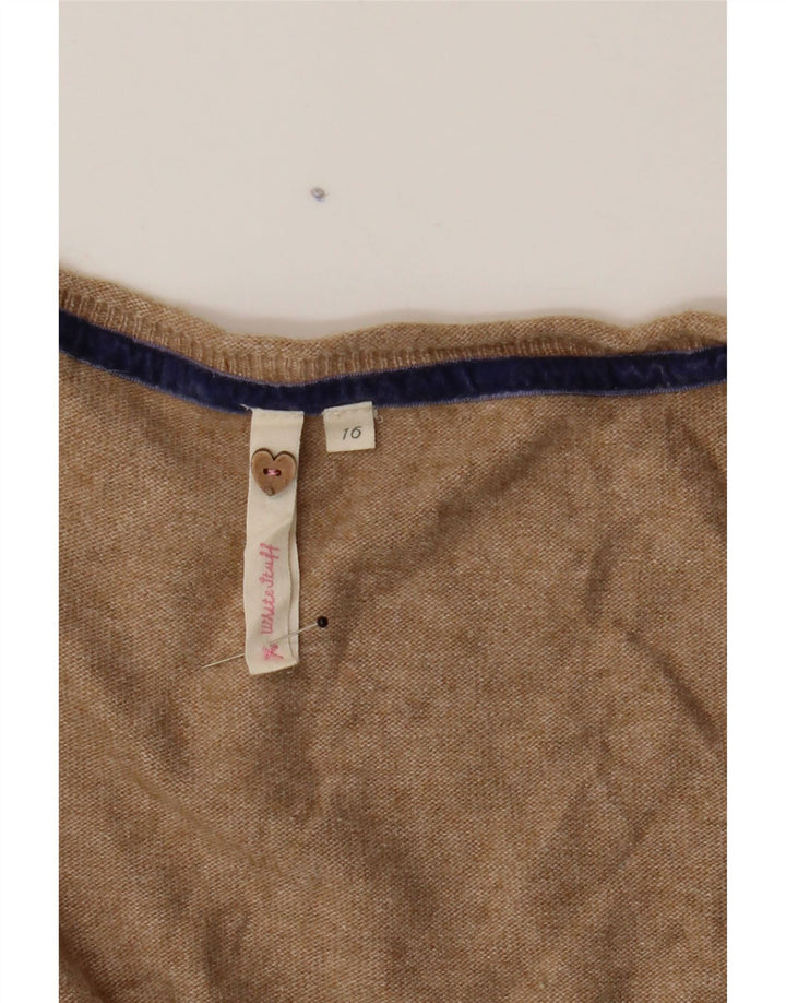 WHITE STUFF Womens Vest Tank Top UK 16 Large Beige Viscose Vintage White Stuff and Second-Hand White Stuff from Messina Hembry 