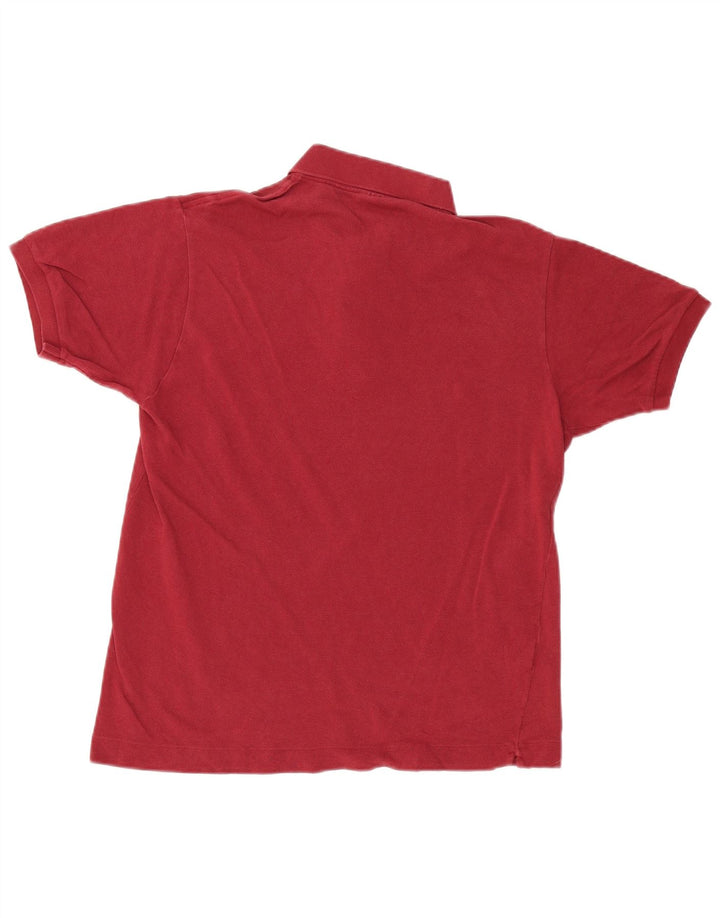 Tricou polo pentru bărbați LACOSTE Mărimea 4 Bumbac Burgundy Mediu