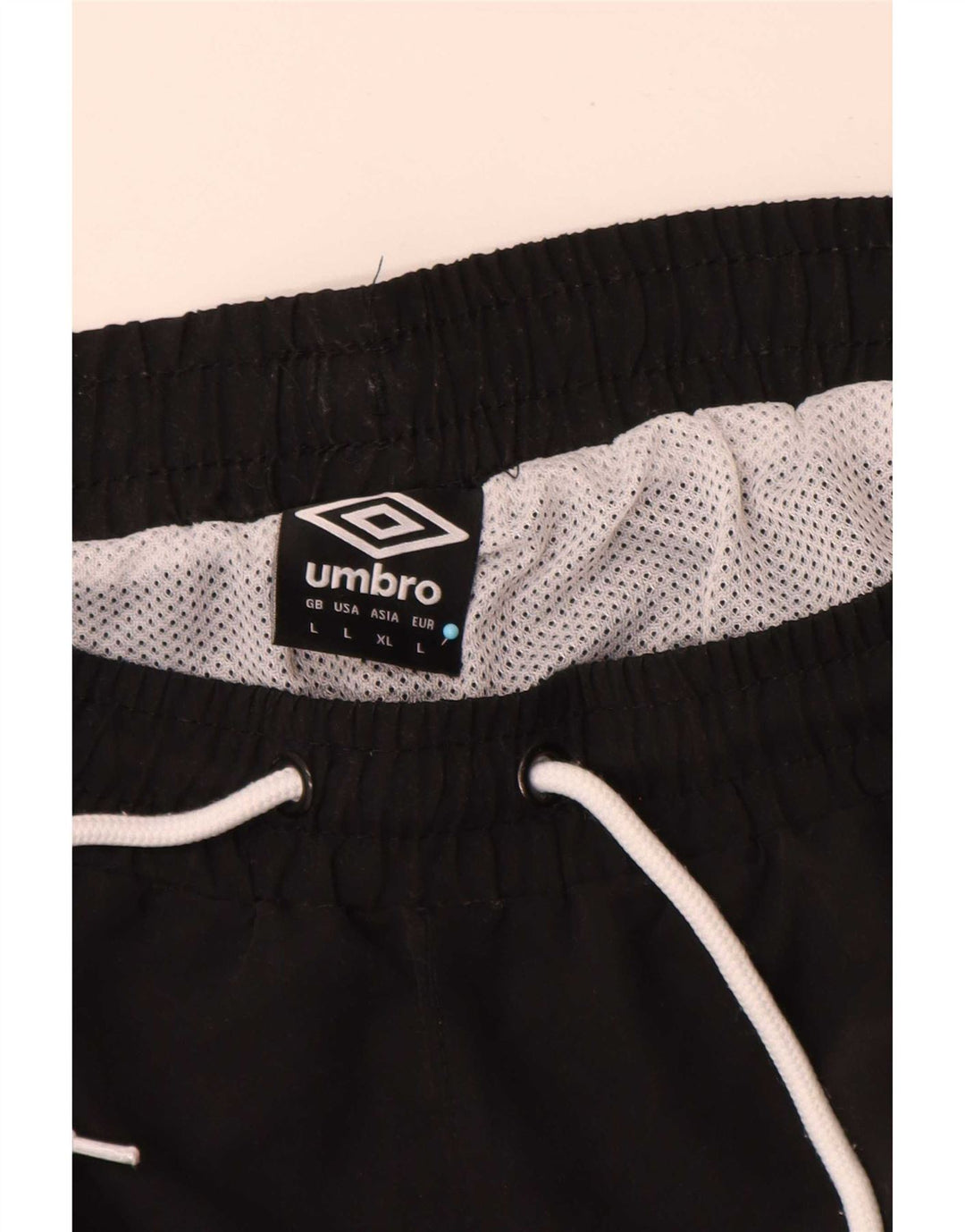 Pantaloni scurți de înot grafic Umbro pentru bărbați, mari, negru, geometric, poliester