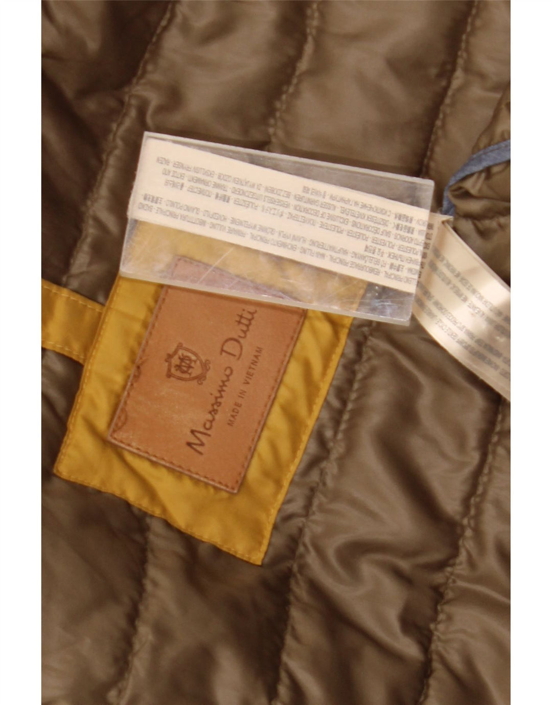 Gilet căptușit Massimo Dutti pentru bărbați UK 36 Poliester galben mic