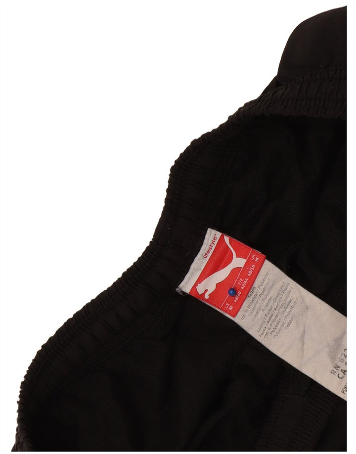 Pantaloni scurți sport Puma pentru bărbați, poliester mediu negru