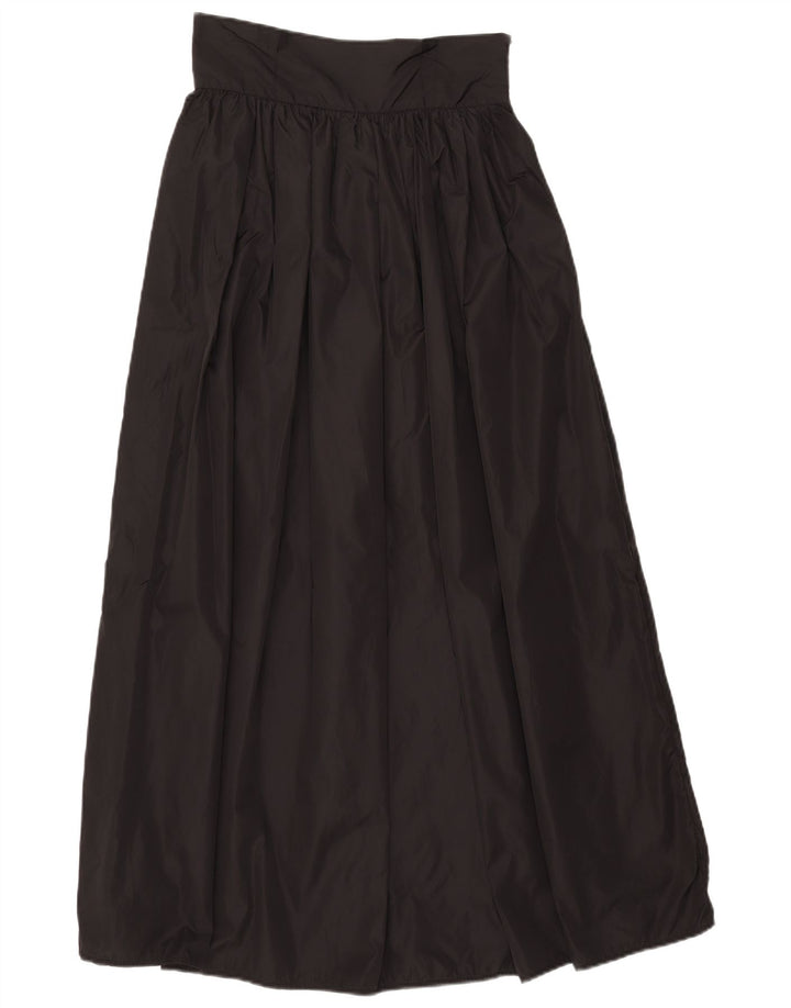 Fusta Maxi plisată Vintage pentru femei W26 Small Black