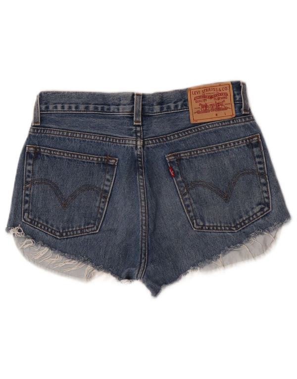 Pantaloni de damă Levi's Denim Slim Fit Hot Pants W32 Large Blue Bumbac