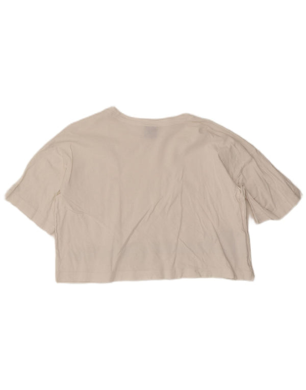 Tricou grafic supradimensionat pentru femei Champion UK 10 Small White