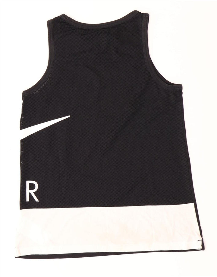 Vestă grafică NIKE pentru băieți, 13-14 ani, XL, bumbac color bloc negru