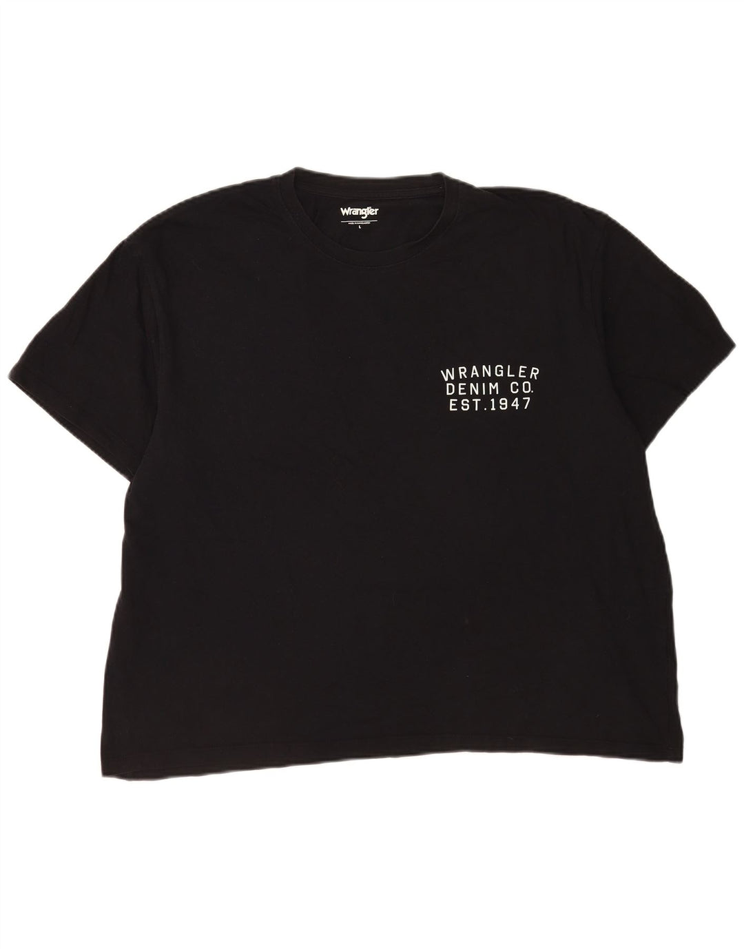Tricou pentru bărbați Wrangler Top mare din bumbac negru