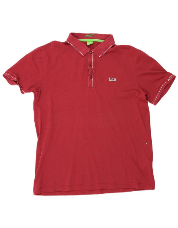 Cămașă polo pentru bărbați Hugo Boss, slim, bumbac maro