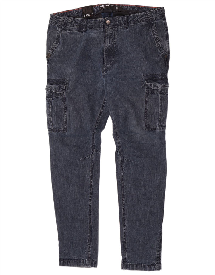 Blugi Superdry Cargo Slim pentru bărbați W36 L32 Bumbac albastru
