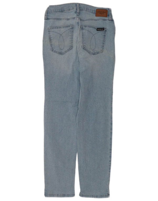 Blugi drepti pentru femei Calvin Klein L25 L25 Bumbac albastru