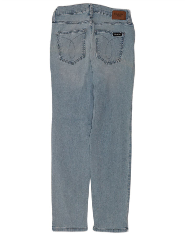 Blugi drepti pentru femei Calvin Klein L25 L25 Bumbac albastru