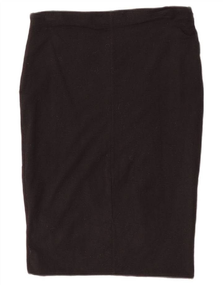 Fusta Creion Femei Zara Medium W28 Bumbac Negru